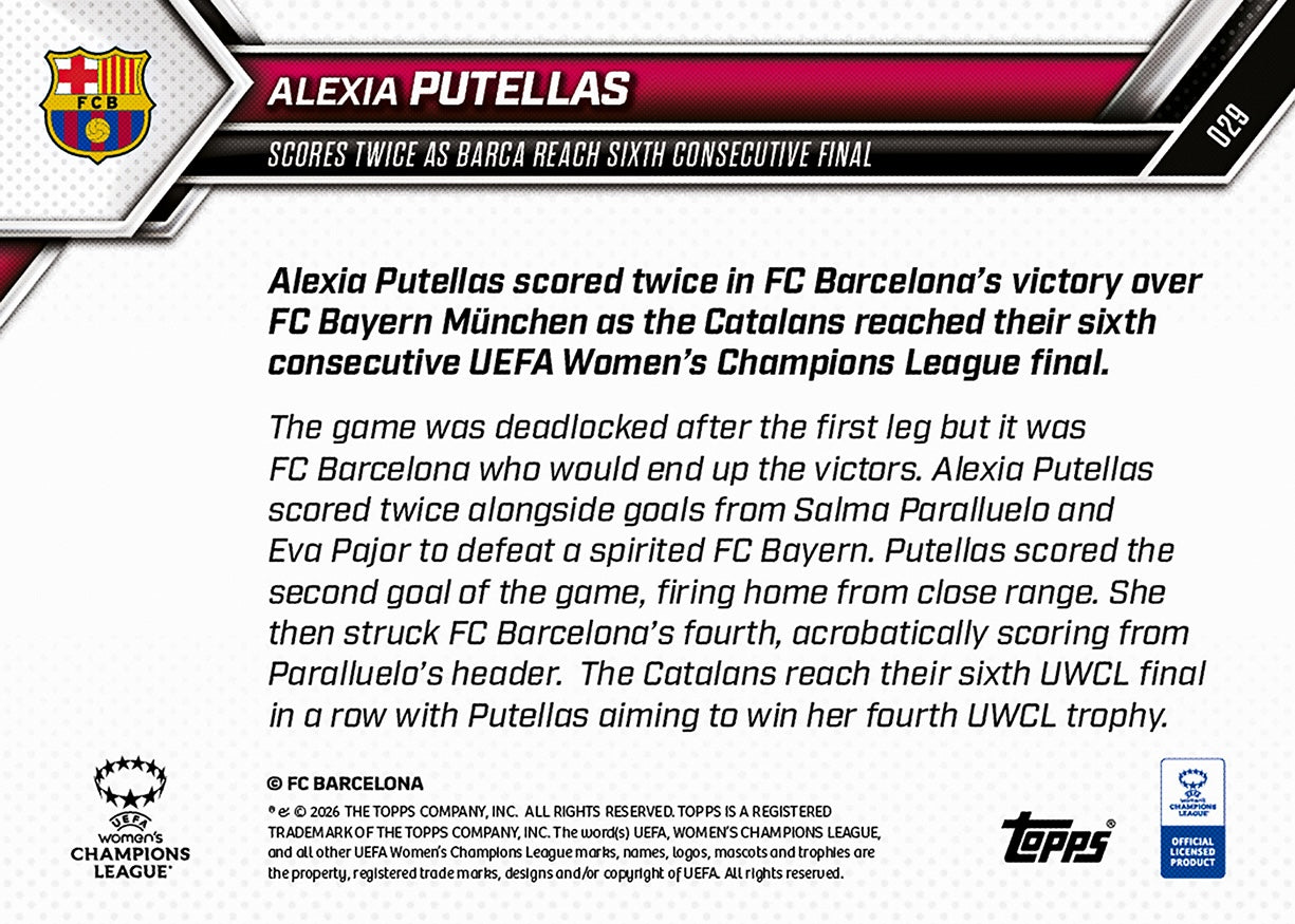 Alexia Putellas - 2025-26 UWCL Topps NOW® - Card 29 - Image 7