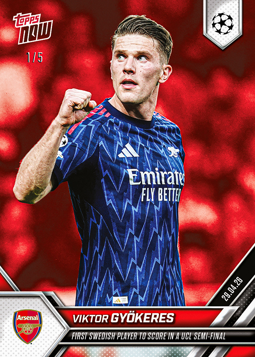 Viktor Gyökeres - 2025-26 UCL Topps NOW® - Card 131 - Image 3