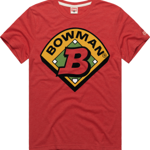 Topps Bowman Baseball Logo - Red Tee