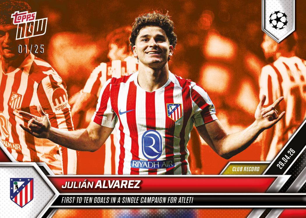 Julián Alvarez - 2025-26 UCL Topps NOW® - Card 130 - Image 5