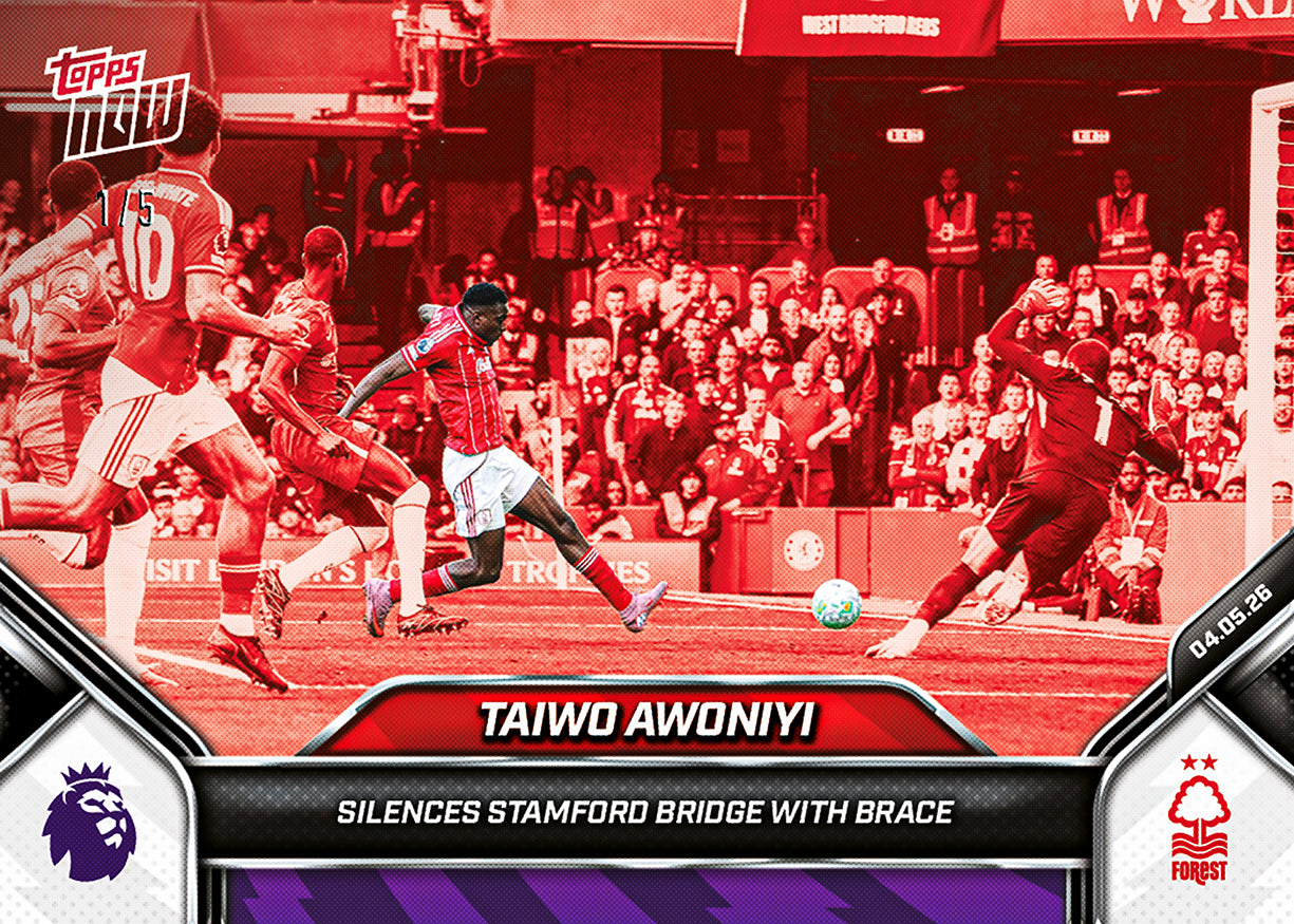 Taiwo Awoniyi - 2025-26 Premier League Topps NOW® - Card 188 - Image 3