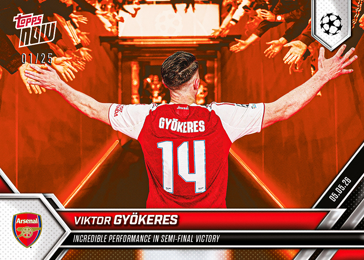 Viktor Gyökeres - 2025-26 UCL Topps NOW® - Card 133 - Image 5
