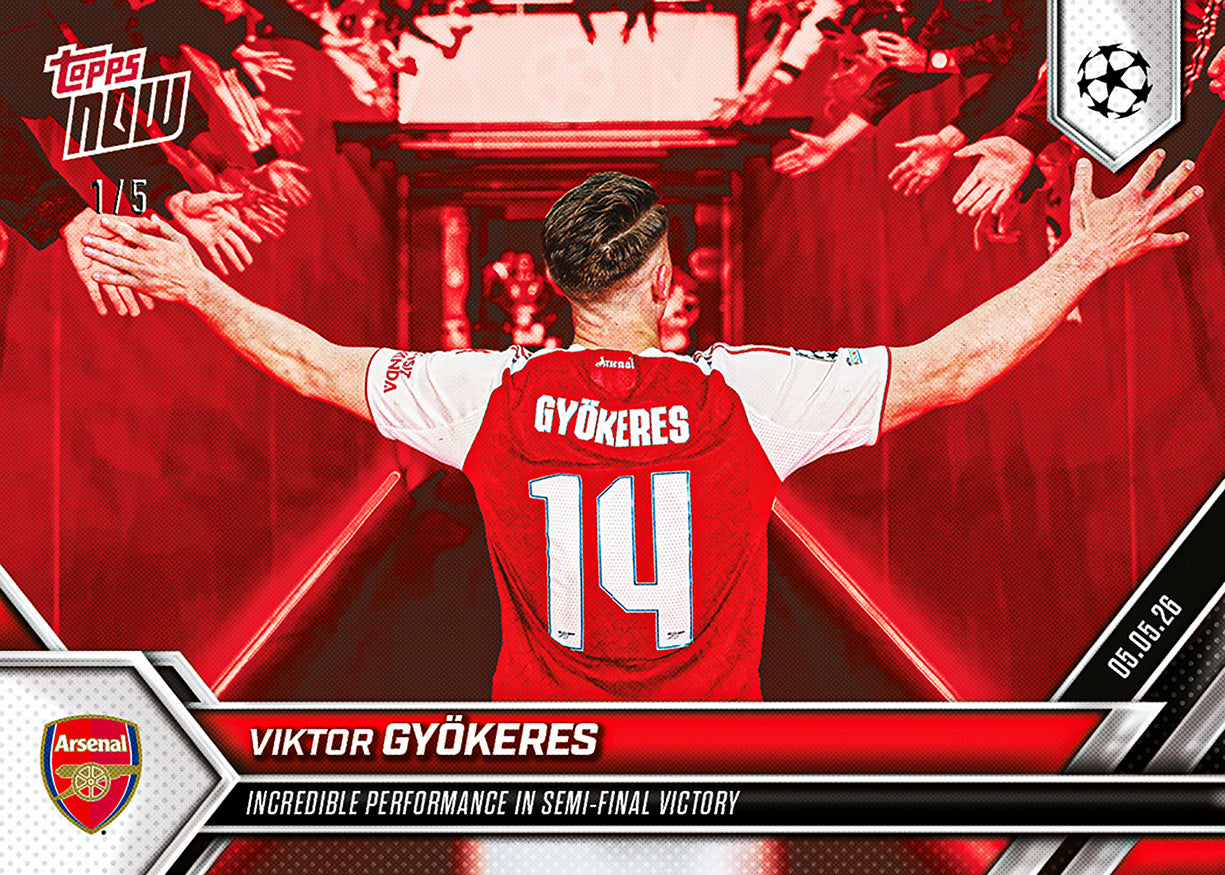 Viktor Gyökeres - 2025-26 UCL Topps NOW® - Card 133 - Image 3
