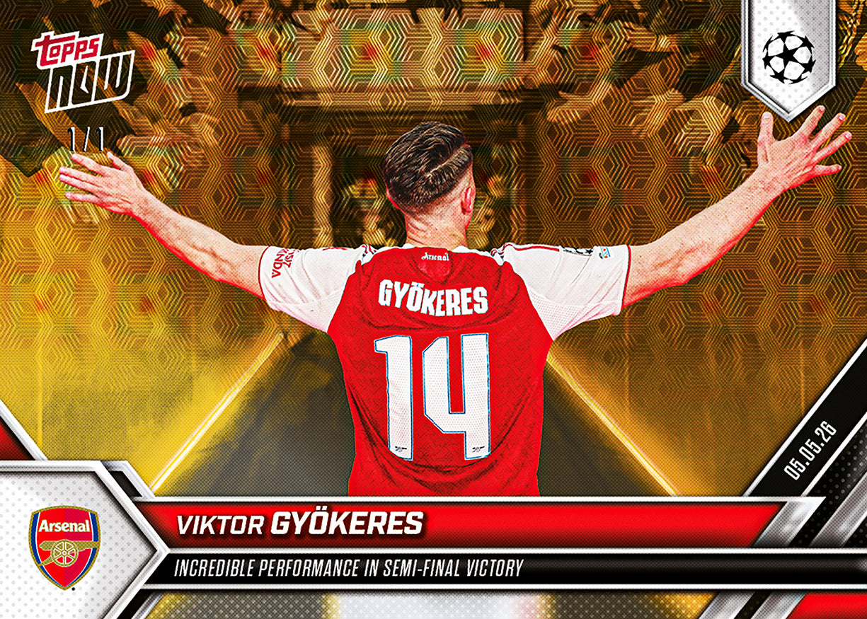 Viktor Gyökeres - 2025-26 UCL Topps NOW® - Card 133 - Image 2