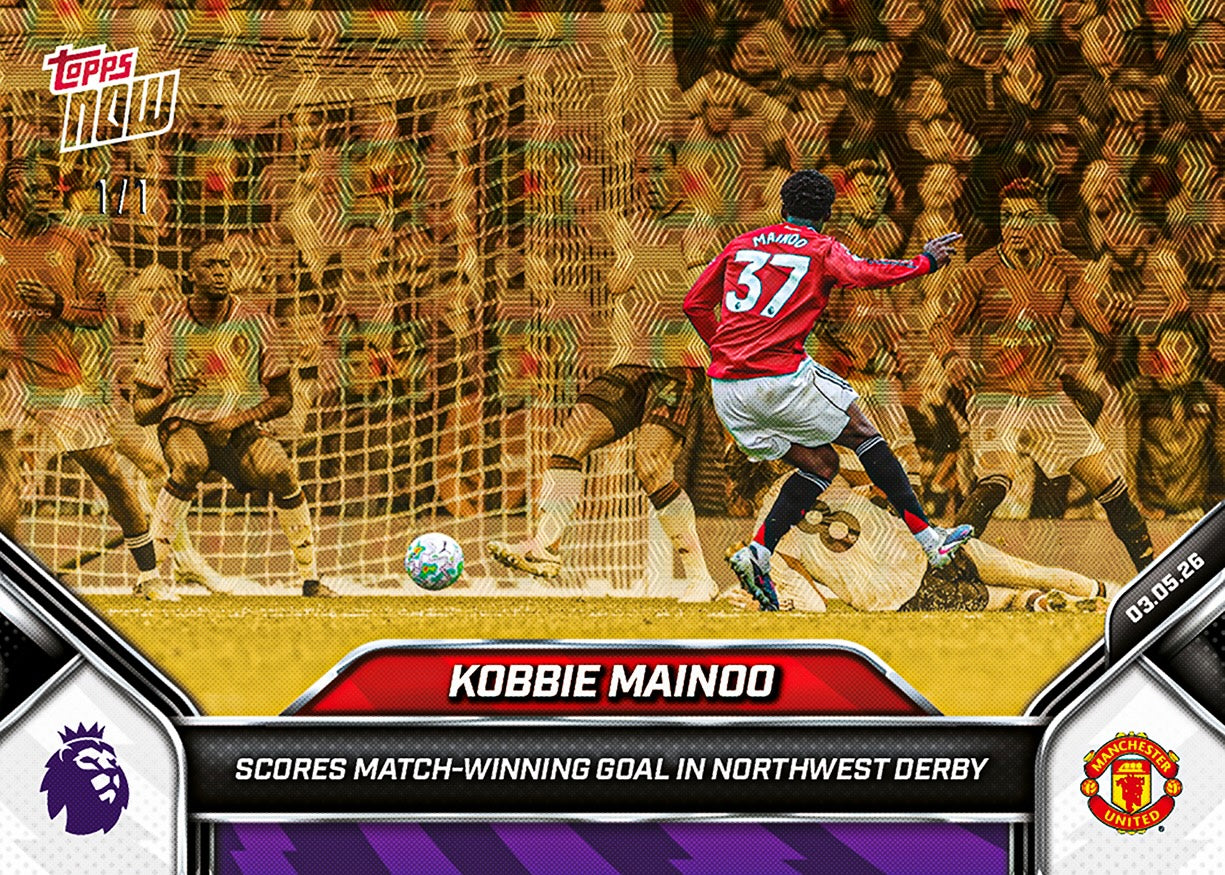 Kobbie Mainoo - 2025-26 Premier League Topps NOW® - Card 186 - Image 2