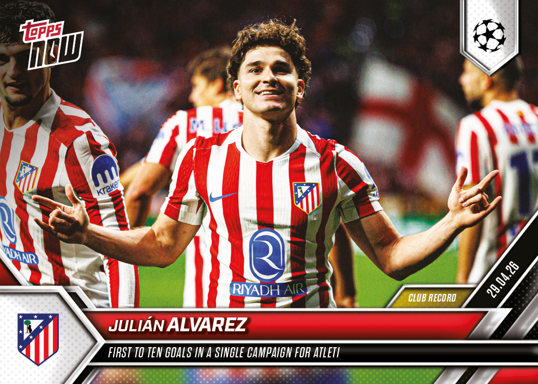 Julián Alvarez - 2025-26 UCL Topps NOW® - Card 130