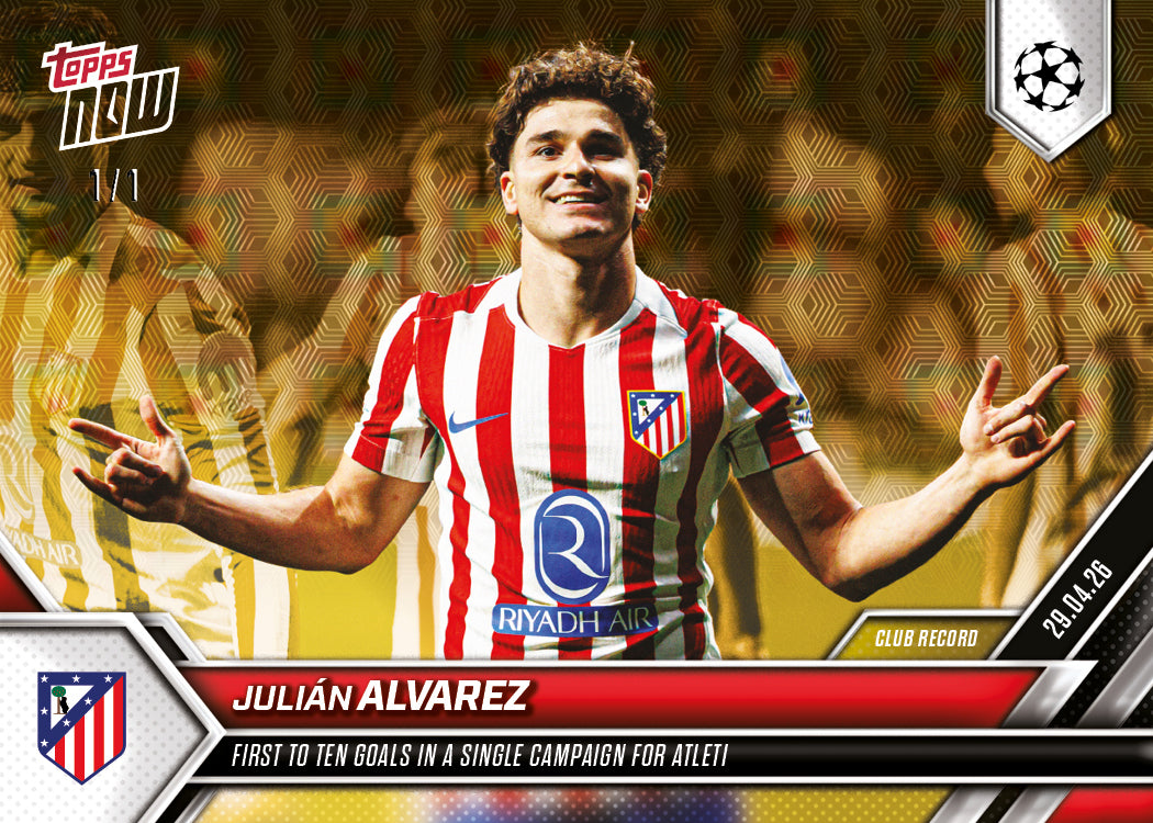 Julián Alvarez - 2025-26 UCL Topps NOW® - Card 130 - Image 2