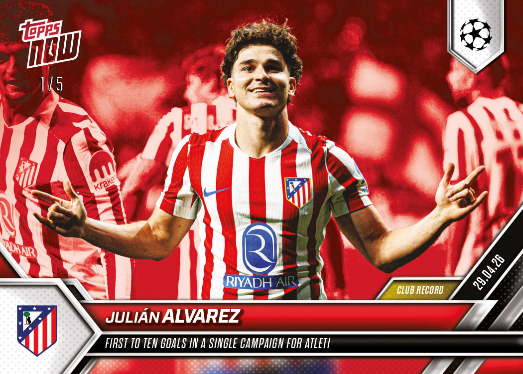 Julián Alvarez - 2025-26 UCL Topps NOW® - Card 130 - Image 3