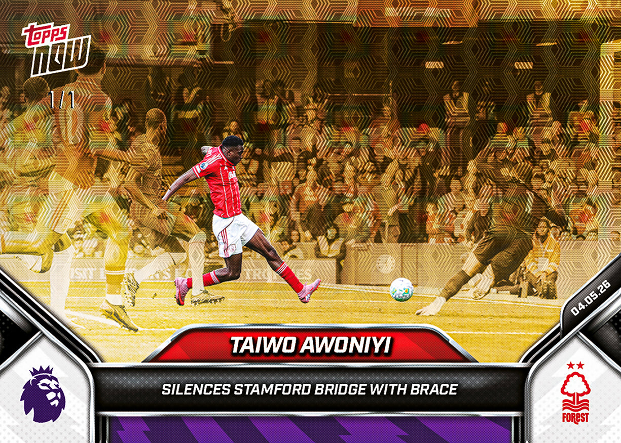 Taiwo Awoniyi - 2025-26 Premier League Topps NOW® - Card 188 - Image 2