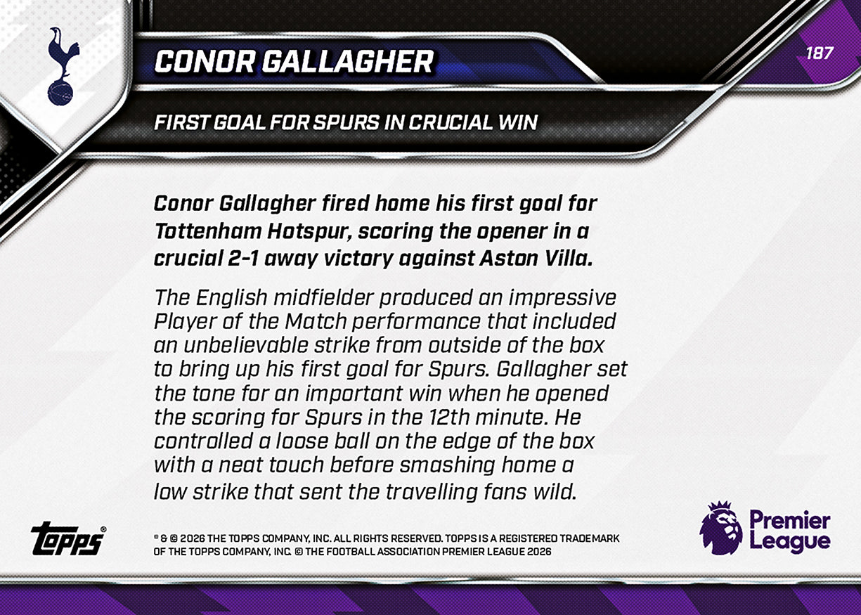 Conor Gallagher - 2025-26 Premier League Topps NOW® - Card 187 - Image 7